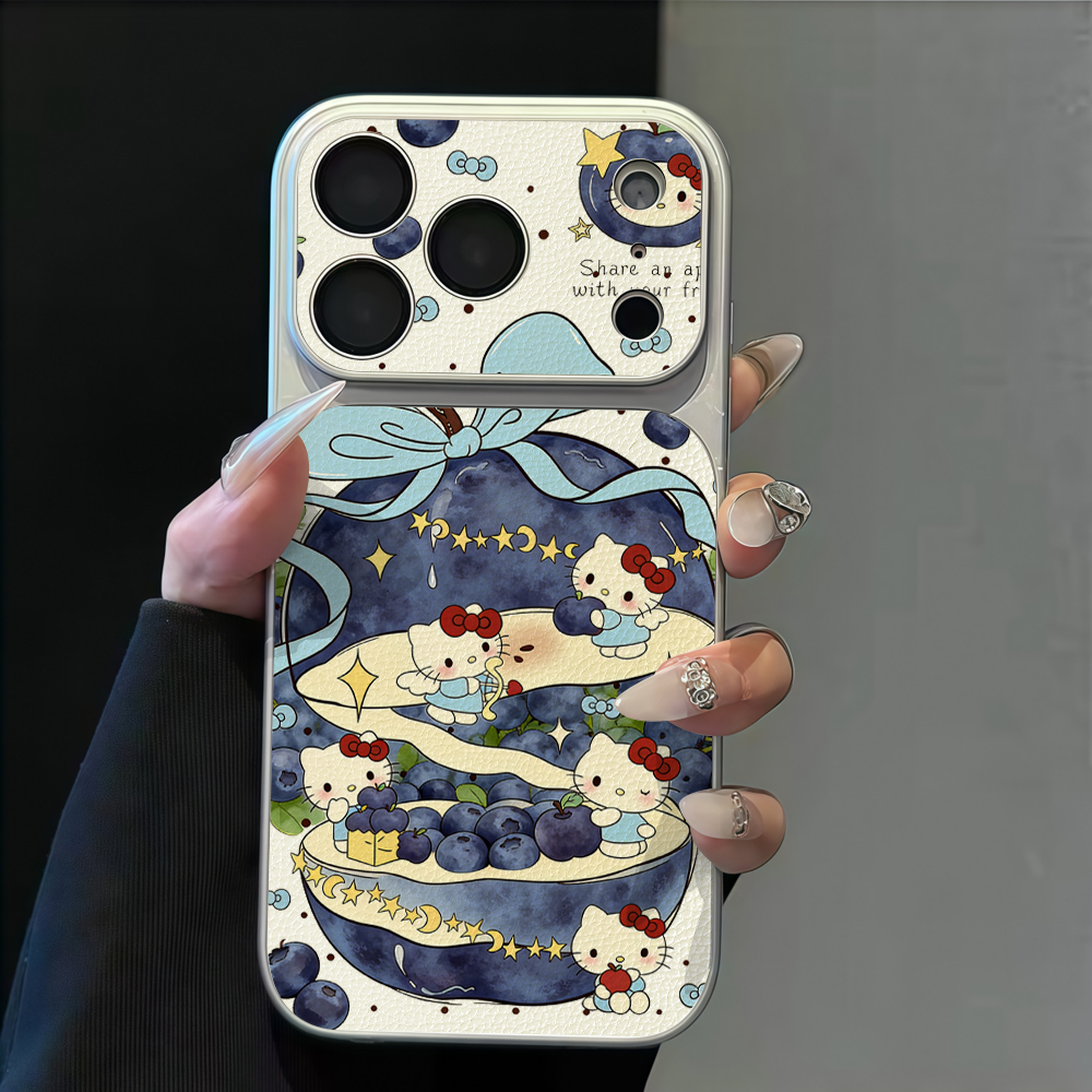 Phone Cases Cute Iphone 14 - Blueberry Hello Kitty Bow Cute Phone