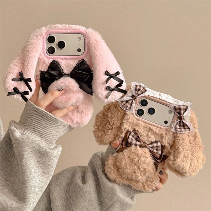 Phone Cases For Iphone 17 - The Plush, Three-dimensional And Adorable Bow-shaped