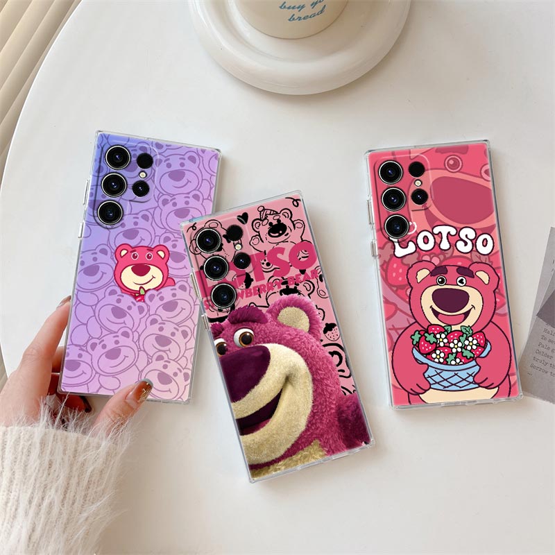 Phone Cases Disney - Strawberry Bear Lotso Transparent Case For