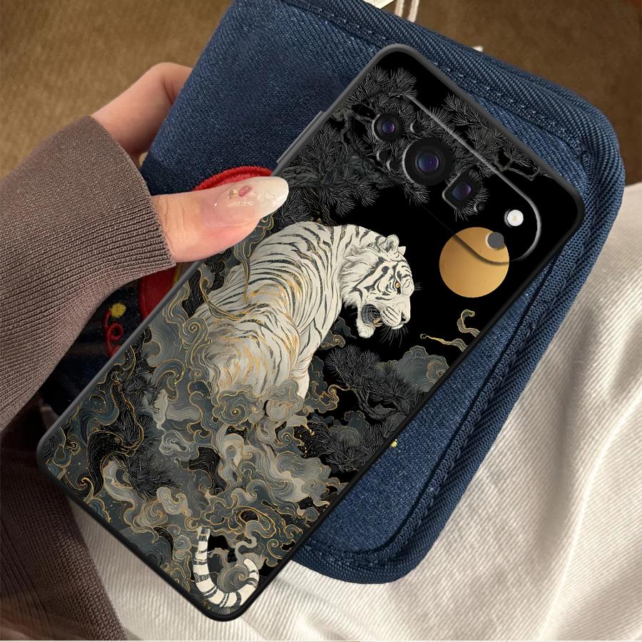 Phone Cases Google Pixel 10 Pro - White Tiger Funda Phone Cover Case