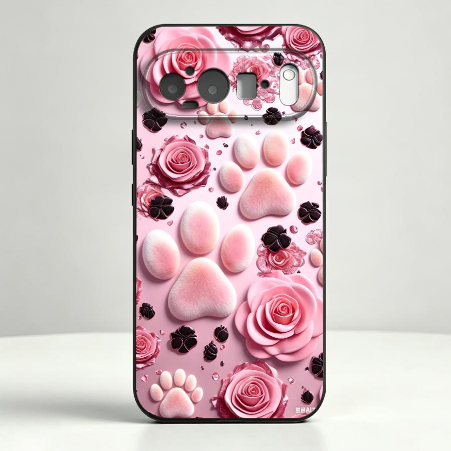 Pink Paw Print Pattern Funda P – обзор и цена Phone Cases Google Pixel 10 Pro