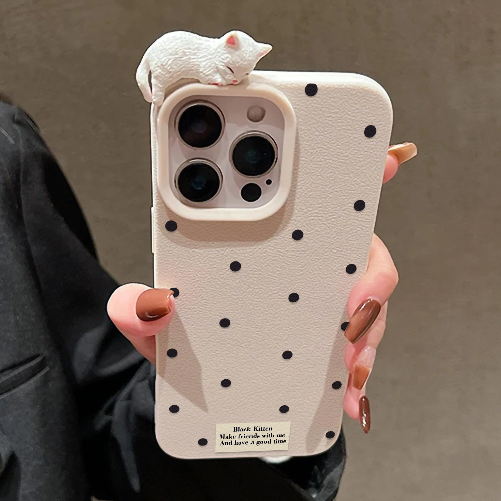 Cute 3D Cat Dot Case For iPhon – обзор и цена Phone Cases Cute Iphone 14