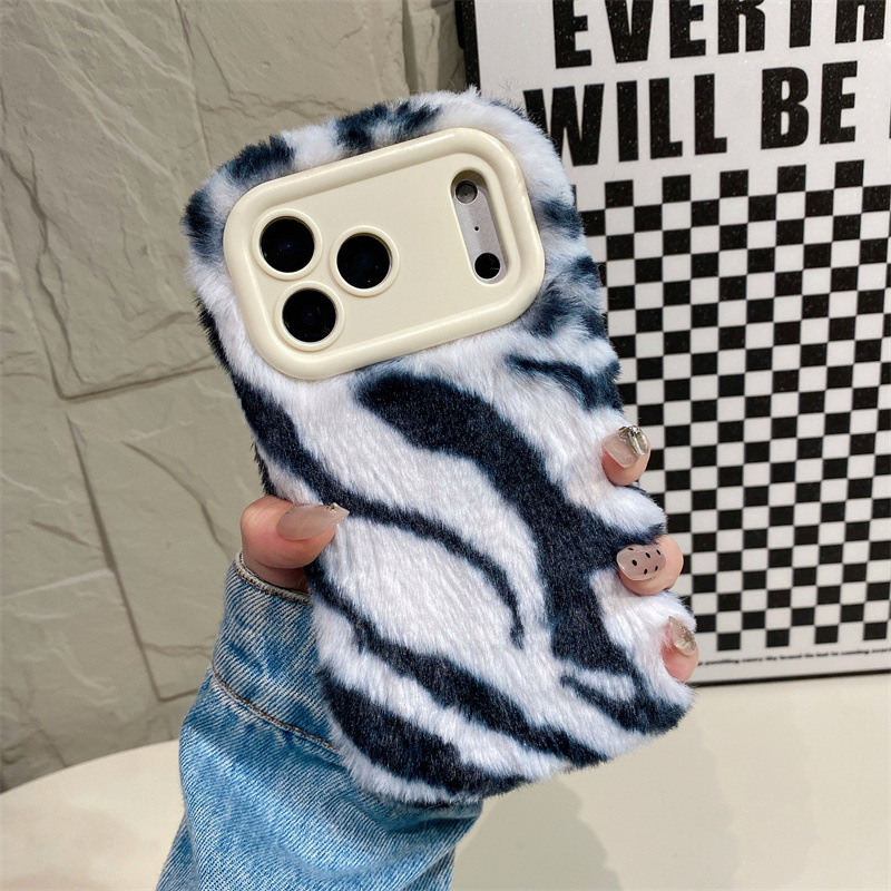 Luxury Zebra Pattern Fluffy Pl – обзор и цена Phone Cases For Iphone 17