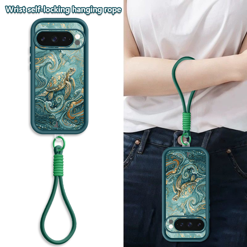 Sea Turtle Print Wrist Strap L – обзор и цена Phone Cases With Straps