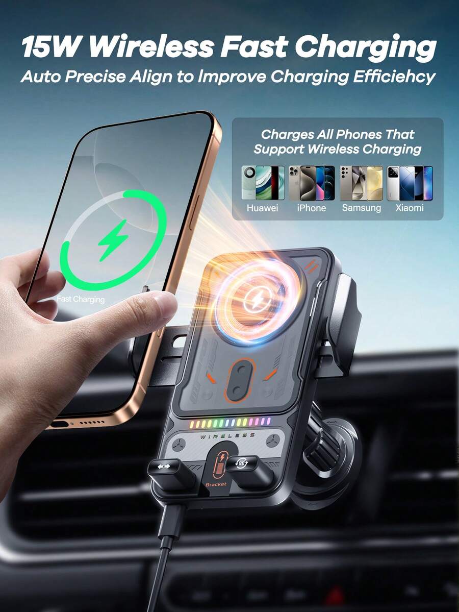 15W Wireless Car Phone Mount F – обзор и цена Phone Cases Casely