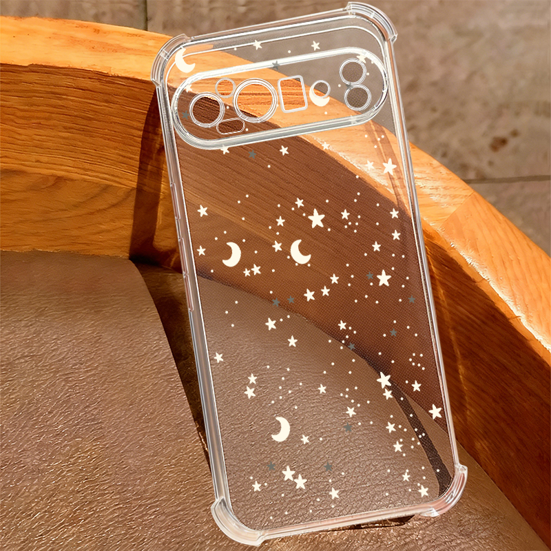 Star Moon Pattern Transparent  – обзор и цена Phone Cases Google Pixel 9