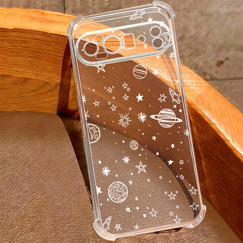 Star Moon Pattern Transparent  – обзор и цена Phone Cases Google Pixel 9