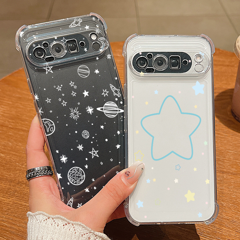 Star Moon Pattern Transparent  – обзор и цена Phone Cases Google Pixel 9