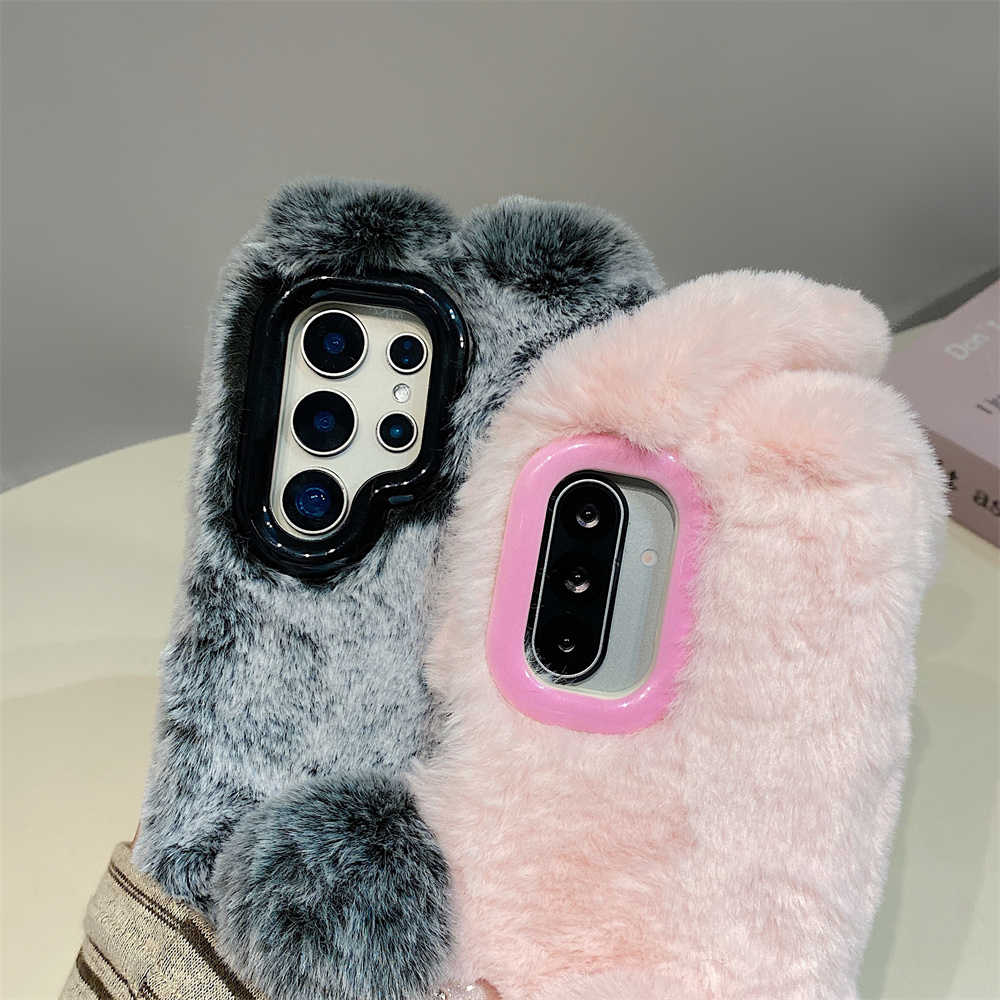 Cute Rabbit Ears Fluffy Stand  – обзор и цена Phone Cases Casely